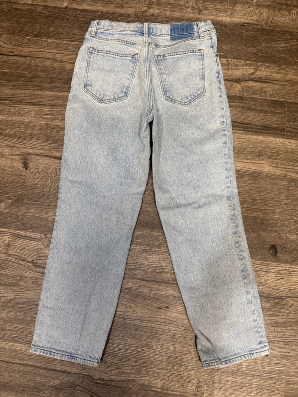 Abercrombie & Fitch Light Blue Straight Leg Jeans - Picture 5 of 8